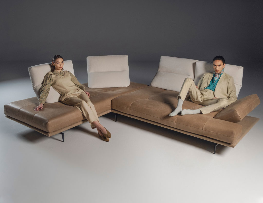 calia divano boero salone del mobile 2023 | bruni mobili